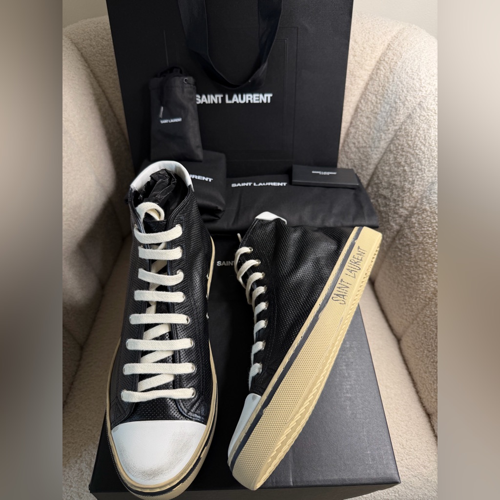 Saint Laurent Anil Flex Ch Micro Sneakers Brand New  Full Set  Size 41